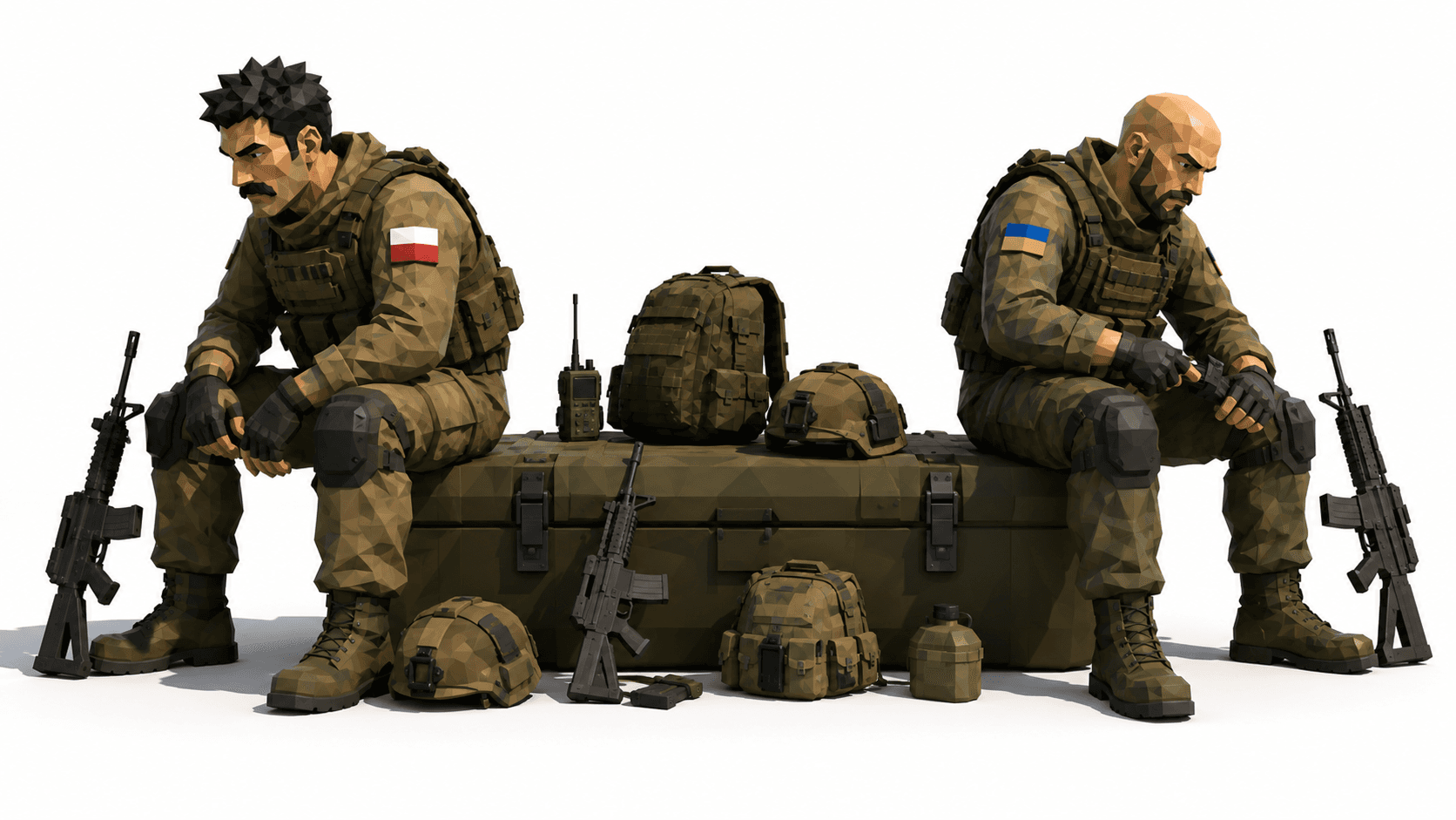 A Grunts squad regrouping between fights