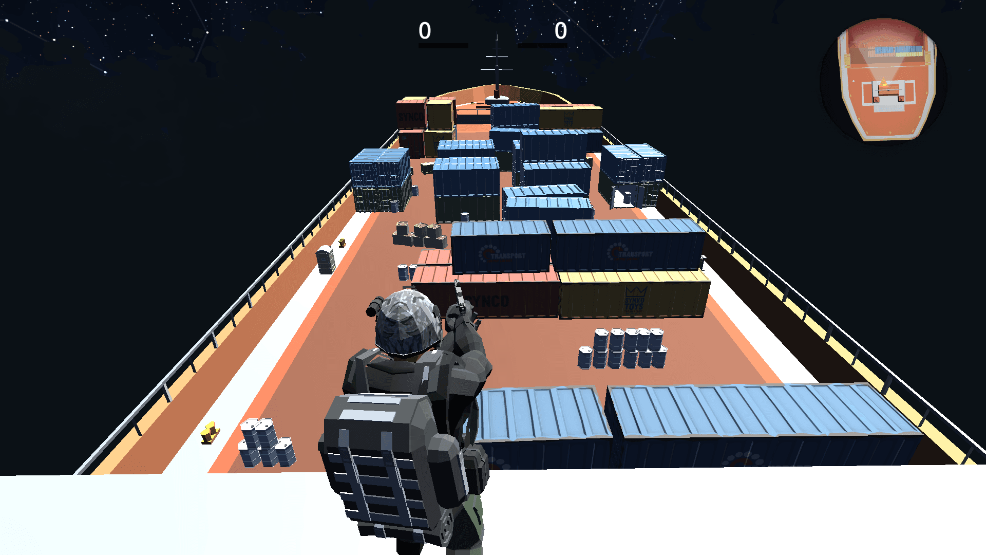 Shipyard containers — in-game
